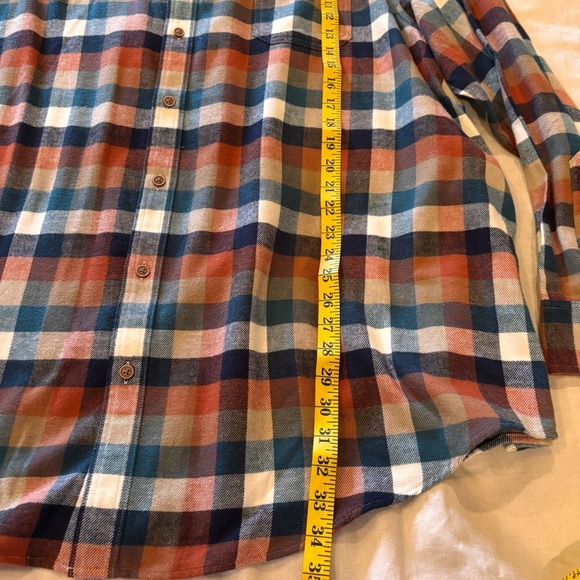 NWT Rowm Nomad Collection Long Sleeve Portuguese Flannel Plaid Shirt, size 3XB - Picture 12 of 13